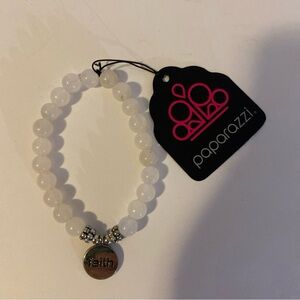 Paparazzi Faith It Till You Make It White Urban Bracelet NEW